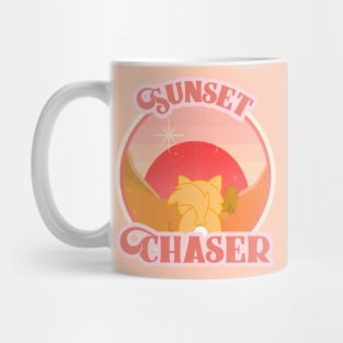 Cat looking at sunset Mug